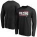 Футболка с длинным рукавом Atlanta Falcons Black Iconic Collection On Side Stripe