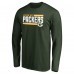 Футболка с длинным рукавом Green Bay Packers Green Iconic Collection On Side Stripe