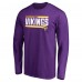 Футболка с длинным рукавом Minnesota Vikings Iconic Collection On Side Stripe - Purple