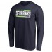 Футболка с длинным рукавом Seattle Seahawks Iconic Collection On Side Stripe - College Navy