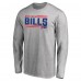 Футболка с длинным рукавом Buffalo Bills Iconic Collection On Side Stripe - Ash