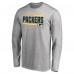 Футболка с длинным рукавом Green Bay Packers Iconic Collection On Side Stripe - Ash