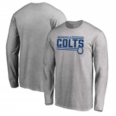 Футболка с длинным рукавом Indianapolis Colts NFL Pro Line by Iconic Collection On Side Stripe - Ash
