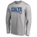 Футболка с длинным рукавом Indianapolis Colts NFL Pro Line by Iconic Collection On Side Stripe - Ash