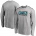 Футболка с длинным рукавом Philadelphia Eagles Iconic Collection On Side Stripe - Ash