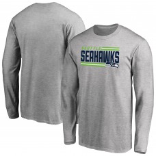 Футболка с длинным рукавом Seattle Seahawks Iconic Collection On Side Stripe - Ash