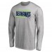 Футболка с длинным рукавом Seattle Seahawks Iconic Collection On Side Stripe - Ash