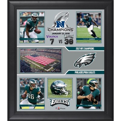 Philadelphia Eagles Fanatics Authentic 2017 NFC Champions Framed 15 x 17 Collage