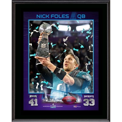 Nick Foles Philadelphia Eagles Fanatics Authentic 10.5 x 13 Super Bowl LII Champions Sublimated Plaque