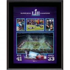 Philadelphia Eagles Fanatics Authentic 10.5 x 13 Super Bowl LII Champions Sublimated Plaque