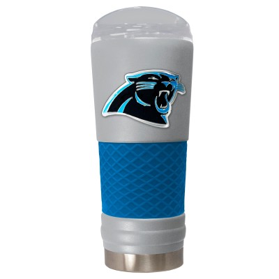 Carolina Panthers Gray 24oz. Powder Coated Draft Travel Mug