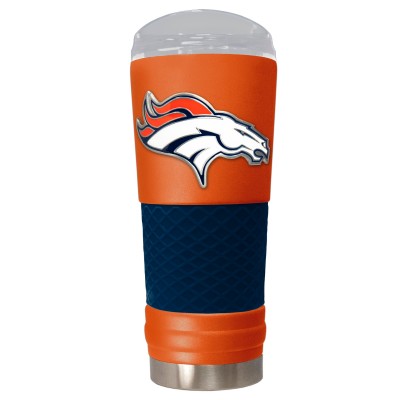 Denver Broncos Orange 24oz. Powder Coated Draft Travel Mug