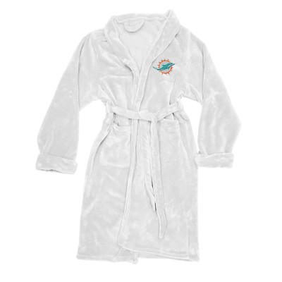 Халат Miami Dolphins The Northwest Company Silk Touch - White