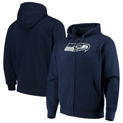 Толстовка на молнии Seattle Seahawks G-III Sports by Carl Banks Primary Logo - College Navy