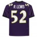 Игровая джерси Autographed Baltimore Ravens Ray Lewis Fanatics Authentic Purple Mitchell & Ness Authentic with HOF 18 Inscription