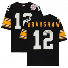 Игровая джерси Autographed Pittsburgh Steelers Terry Bradshaw Fanatics Authentic Black Mitchell & Ness Authentic