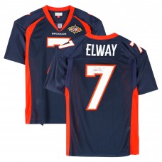Игровая джерси Autographed Denver Broncos John Elway Fanatics Authentic Blue Mitchell & Ness 1997 Throwback Authentic