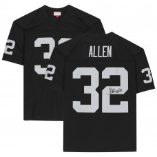 Autographed Las Vegas Raiders Marcus Allen Fanatics Authentic Black Mitchell & Ness Replica Jersey with HOF 03 Inscription