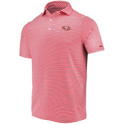 Поло San Francisco 49ers Vineyard Vines Winstead Striped - Scarlet/White