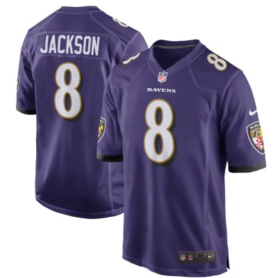 Игровая джерси Lamar Jackson Baltimore Ravens Nike Game Player - Purple