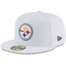 Бейсболка Pittsburgh Steelers New Era Omaha 59FIFTY - White