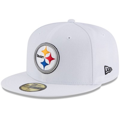 Бейсболка Pittsburgh Steelers New Era White Omaha 59FIFTY