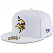 Бейсболка Minnesota Vikings New Era White Omaha 59FIFTY
