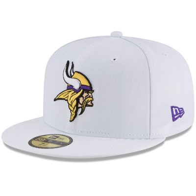Бейсболка Minnesota Vikings New Era White Omaha 59FIFTY