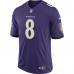 Игровая джерси Lamar Jackson Baltimore Ravens Nike Speed Machine Limited - Purple