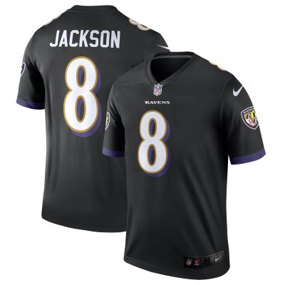 Baltimore Ravens Lamar Jackson Nike Black Legend Player Performance Top