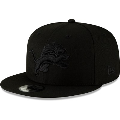 Бейсболка Detroit Lions New Era Black On Black 9FIFTY- Black