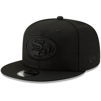 Бейсболка San Francisco 49ers New Era Black Black On Black 9FIFTY