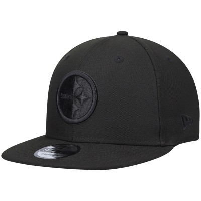 Бейсболка Pittsburgh Steelers New Era Black Black On Black 9FIFTY