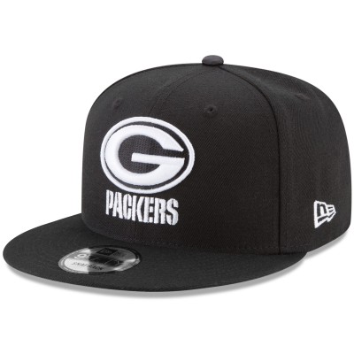 Бейсболка Green Bay Packers New Era Black B-Dub 9FIFTY