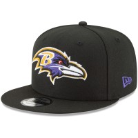 Baltimore Ravens New Era Basic 9FIFTY Adjustable Snapback Hat - Black