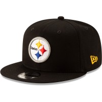 Бейсболка Pittsburgh Steelers New Era Black Basic 9FIFTY Snapback