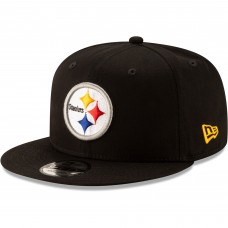 Бейсболка Pittsburgh Steelers New Era Black Basic 9FIFTY Snapback