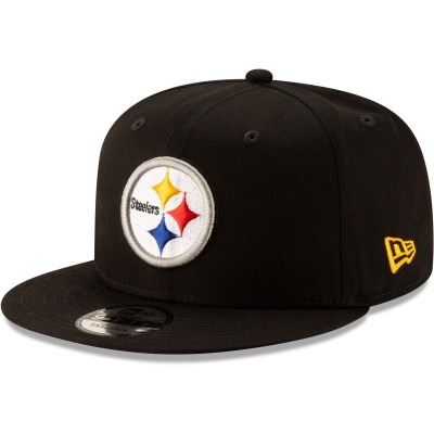 Бейсболка Pittsburgh Steelers New Era Black Basic 9FIFTY Snapback