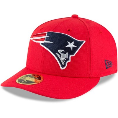 Бейсболка New England Patriots New Era Red Omaha Low Profile 59FIFTY