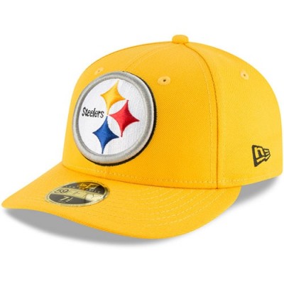 Бейсболка Pittsburgh Steelers New Era Gold Omaha Low Profile 59FIFTY