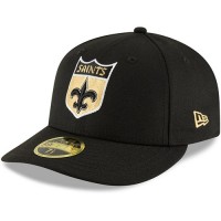 Бейсболка New Orleans Saints New Era Black Omaha Throwback Low Profile 59FIFTY