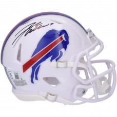 Autographed Buffalo Bills Josh Allen Fanatics Authentic Riddell Speed Mini Helmet