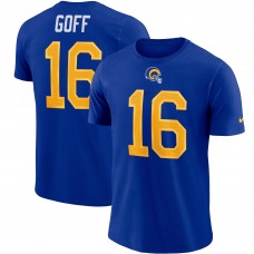 Футболка Jared Goff Los Angeles Rams Nike Player Pride Name & Number Performance - Royal