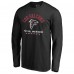 Футболка с длинным рукавом Atlanta Falcons Black Futbol Americano
