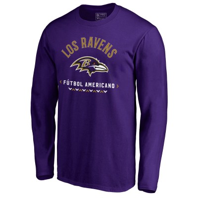 Футболка с длинным рукавом Baltimore Ravens Futbol Americano - Purple