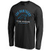 Футболка с длинным рукавом Carolina Panthers Black Futbol Americano Футболка с длинным рукавом Carolina Panthers Black Futbol Americano