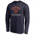 Футболка с длинным рукавом Chicago Bears Navy Futbol Americano