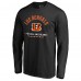 Cincinnati Bengals Black Futbol Americano Long Sleeve T-Shirt