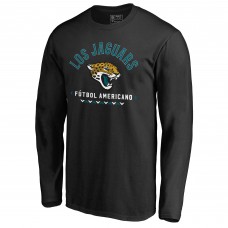 Футболка с длинным рукавом Jacksonville Jaguars Futbol Americano - Black