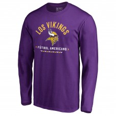 Футболка с длинным рукавом Minnesota Vikings Futbol Americano - Purple